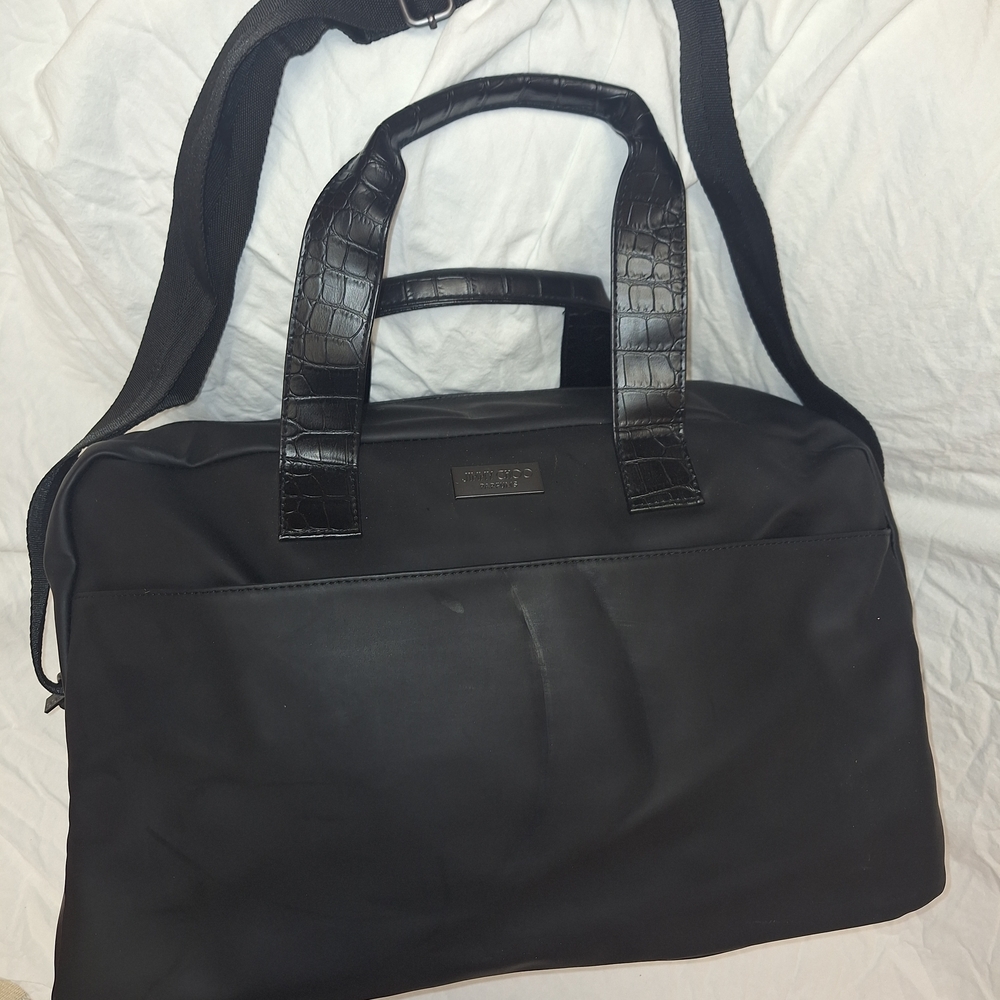 SOLD Jimmy Choo Parfums Gift Men's Black Duffle/Weekend Gym Bag 18"